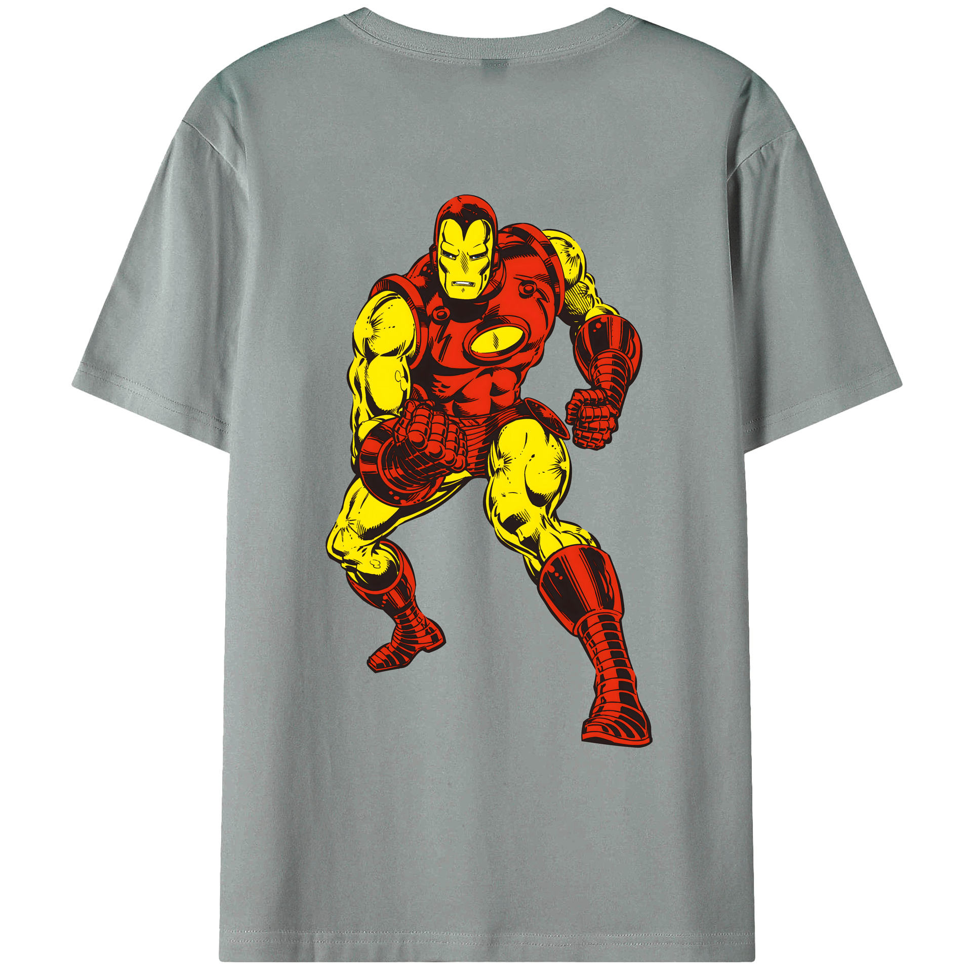 （画像用） アベンジャーズ The Avengers 綿100％ メンズ半袖Tシャツ（バックプリント） 通気性